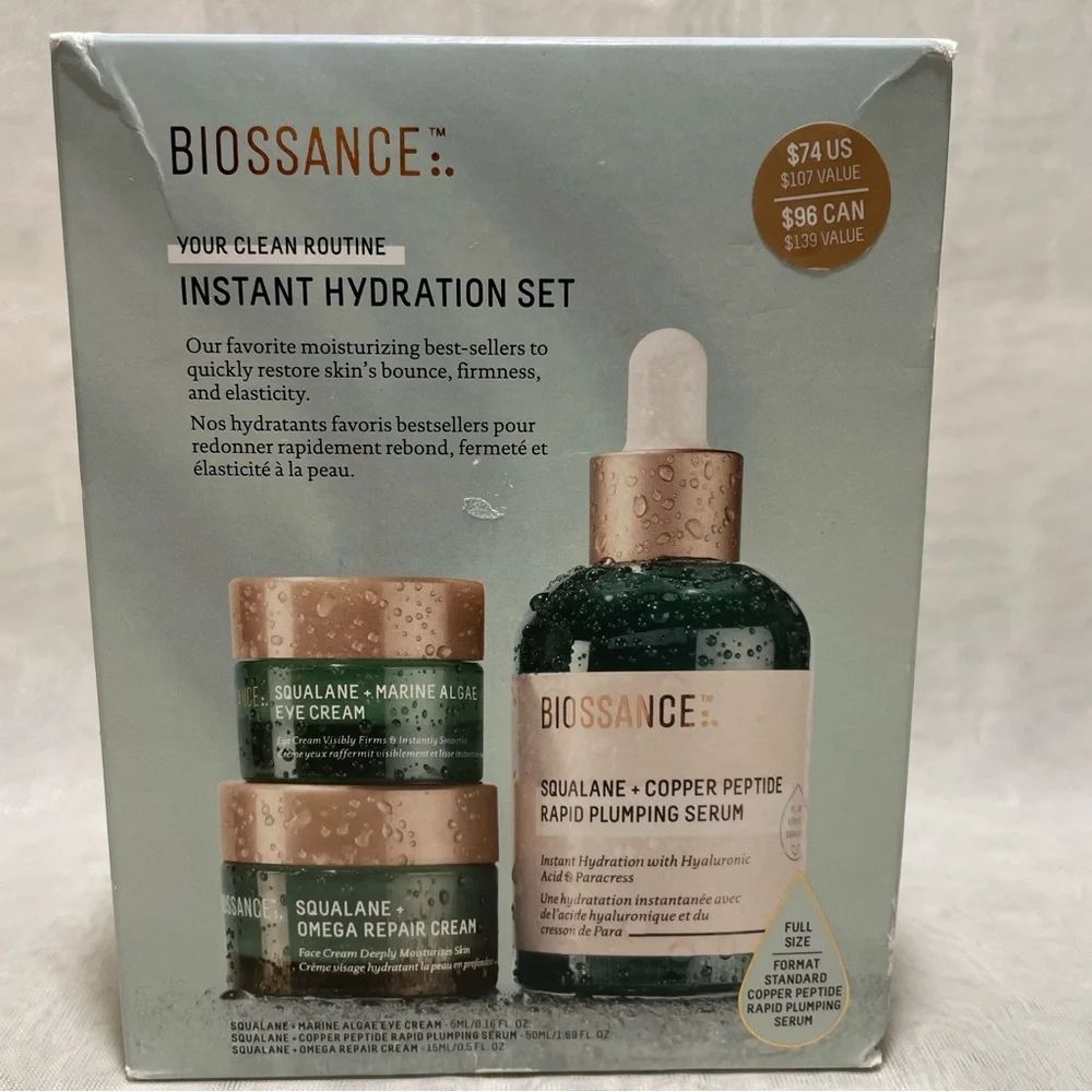 Biossance Skincare Moisturizer Set, NIB ⭐️ LIMITED Edition